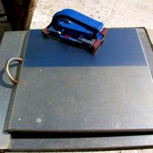 Stainless Steel Lid After Using Scratch-B-Gone