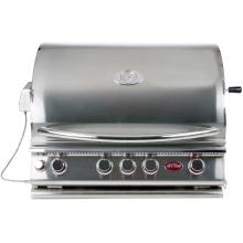 Cal Flame 32 Inch 4 Burner Convection Built In Natural Gas Grill (Ships As Propane With Conversion Fittings)