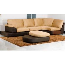 Abbyson Living Casablanca Mocha Microsuede Sectional Sofa Mocha CI-1236-MOC