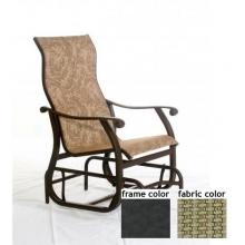 Sterling Aluminum High Back Sling Glider With Night Sky Frame And B0652 Fabric