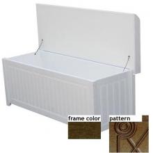 Eagle One Recycled Plastic Brisbane Cushioned Top Deck Box Diamond Pattern - Brown