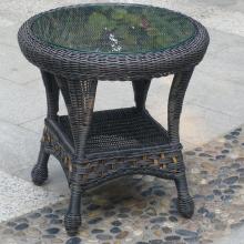 North Cape Augusta Resin Wicker End Table - Espresso