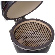 Porcelain Coated Cooking Grate - Shown On Black Grill