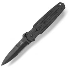 Covert, Black G-10 Handle, Black Blade, ComboEdge
