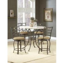 Hillsdale Brookside 5-piece Counter Height Dining Set With Marin Stools - Brown - 4815dtbsgmn