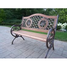 Oakland Living Double Rose Bench - Antique Bronze