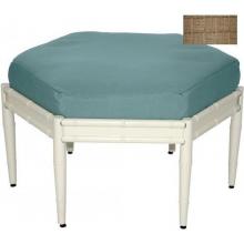 Windham Castings Nikko Hexagonal Ottoman Cushion , Tongo Sand Ebony LXX