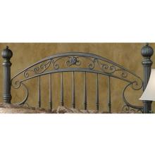 Hillsdale Chesapeake Rustic Brown Metal Post Headboard Without Frame - King - 1335HK