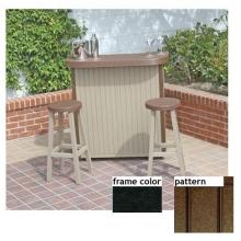 Eagle One Recycled Plastic Huntington Small Bar Set - New England Pattern - Black