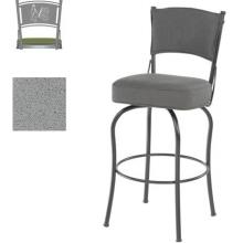 Garden Collection Bar Stool With Wine Back - 30 Inch Seat - Volcano
