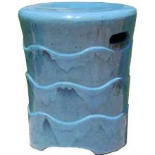 Alfresco Home Onda Garden Stool - Rio Blue