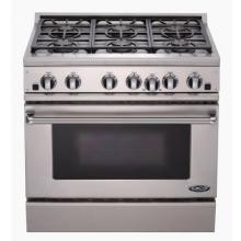 DCS Ranges 36 Inch Dual Fuel Propane Gas Range By Fisher Paykel - RDT-366