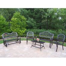 Oakland Living Rochester Conversation Seating Set W/ Glider - Hammertone Bronze