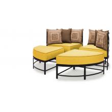 Caluco San Michele Aluminum Round Sectional - Set Of 4
