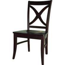 International Concepts Cosmopolitan Salerno Chair, Wood Seat (2 Pieces) - Dark Walnut - C34-14P