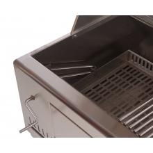 Adjustable Charcoal Tray at Minimum Height