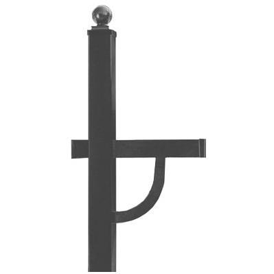 Keystone Series Deluxe Mailbox Post - Charcoal Keystone Series Deluxe Mailbox Post - Charcoal