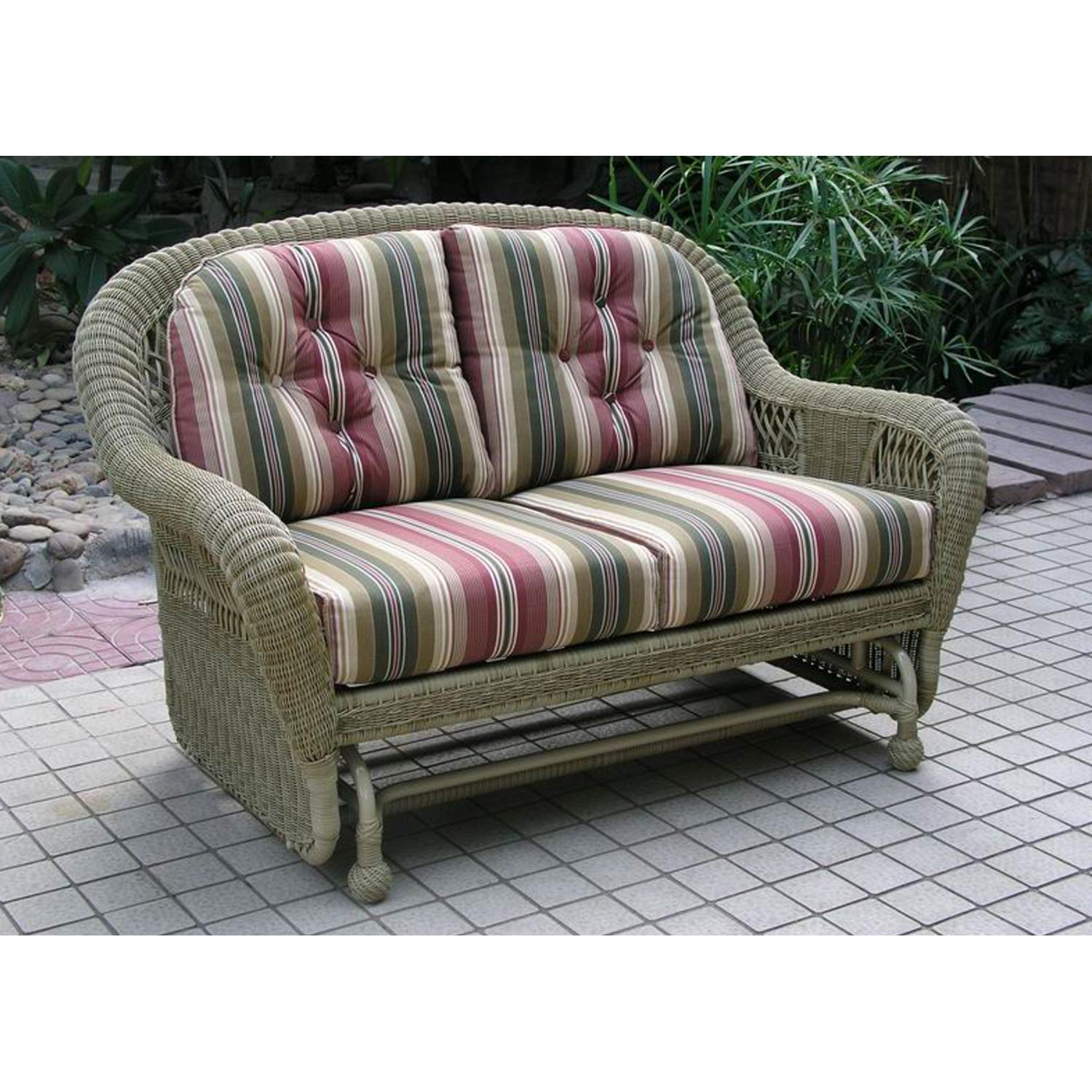 North Cape Montego Resin Wicker Double Glider - Sea Grass North Cape Montego Resin Wicker Double Glider - Sea Grass