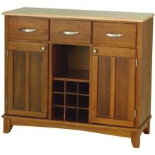 Home Styles Large Buffet Server With Wood Top - Natural/Cottage Oak - 5100-0061