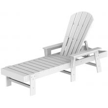 Poly-Wood Recycled Plastic Wood South Beach Adirondack Chaise Lounge