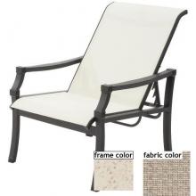 Suncoast Devereaux Sling Recliner - Pebble Frame And Nougat Fabric