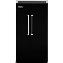 Viking VCSB542 24.0 Cu. Ft. Capacity Professional Series Built In Side By Side Refrigerator - Black