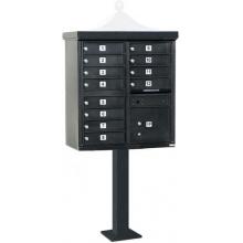 Regency F-Series 12-Door Cluster Box Unit - Black