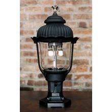Gaslite America GL1700 Cast Aluminum Manual Ignition Propane Gas Light With Open Flame Burner And Pedestal Mount