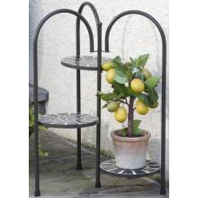 Alfresco Home Cognac 9.8 Inch Folding Clover Stand