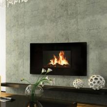 Celsi GL2029USC Curved Electric Wall Mount Fireplace With Heater