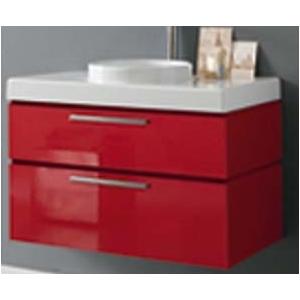 The La Toscana Asia 85 Bathroom Vanity 33 Inches Glossy Red - 7054P-139