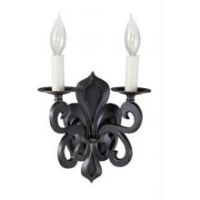 World Imports Quality Cast Brass Wall Sconce In Rust Finish - 2 Bulbs - 302-42