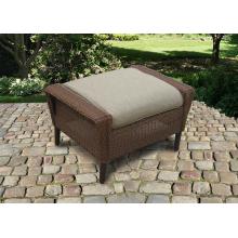 North Cape Metropolitan Resin Wicker Ottoman - Cedar