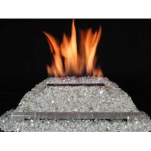 Rasmussen 20 Inch Platinum ALTERNA FireGlitter Set With Vent Free Natural Gas Stainless Steel Chassis Burner - Manual Safety Pilot