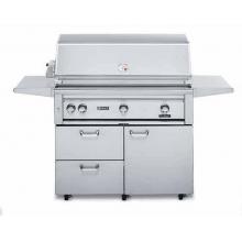 Lynx Gas Grills 42 Inch Gas Grill On Cart With 1 ProSear Burner And Rotisserie L42PSFR-1