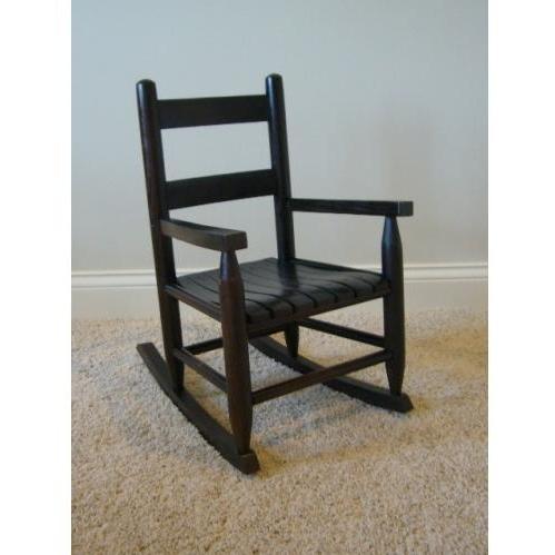 Dixie Seating Black Child Rocker Slat Dixie Seating Black Child Rocker Slat