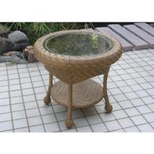 North Cape Catalina Resin Wicker End Table - Walnut
