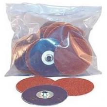 Astro Pneumatic 3 Inch Grinding Pads 36 Grit Roll Lock 25 Pk.