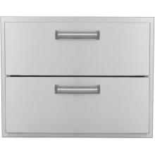 BBQ Guys Sonoma Series 20 Inch Double Access Drawer