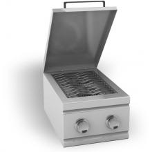 RCS Side Burner Double Built-In Natural Gas Side Burner