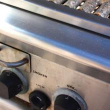 Stainless Steel Grill After Using Scratch-B-Gone