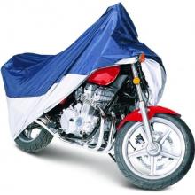 MotoGear Motorcycle Cover Up To 1500cc Full Dress(blue/silver)