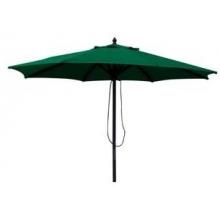 Wooden Market Umbrella 9 Foot - Green