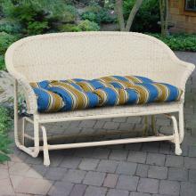 North Cape Naples Resin Wicker Double Glider - White