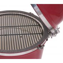 Grill Dome X-Large Infinity Series Red BBQ Kamado Charcoal Grill Interior and Cooking Grates