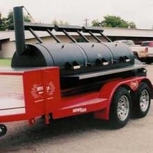 Horizon Smokers 30 Inch Triple Door Trailer Smoker Grill