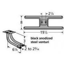 Cast Iron H Twin, Centered, 2.25 Inch Offset Burner 21002-78202
