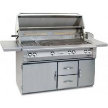 Alfresco Gas Grills LX2 56 Inch Propane Gas Grill With Sear Zone And Rotisserie On Refrigerated Cart