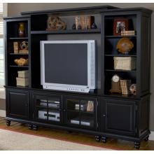Hillsdale Grand Bay Entertainment Wall Unit 48 Black - 6123SEC