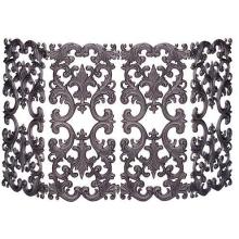UniFlame 54 Inch Bronze Four Panel Cast Aluminum Fireplace Screen